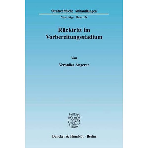 Rücktritt im Vorbereitungsstadium., Veronika Angerer