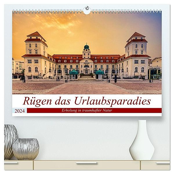 Rügen das Urlaubsparadies (hochwertiger Premium Wandkalender 2024 DIN A2 quer), Kunstdruck in Hochglanz, Solveig Rogalski
