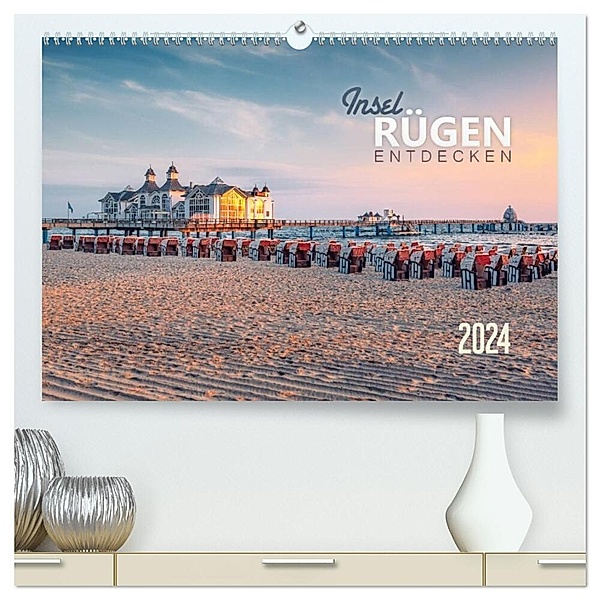 Rügen entdecken (hochwertiger Premium Wandkalender 2024 DIN A2 quer), Kunstdruck in Hochglanz, Dirk Wiemer
