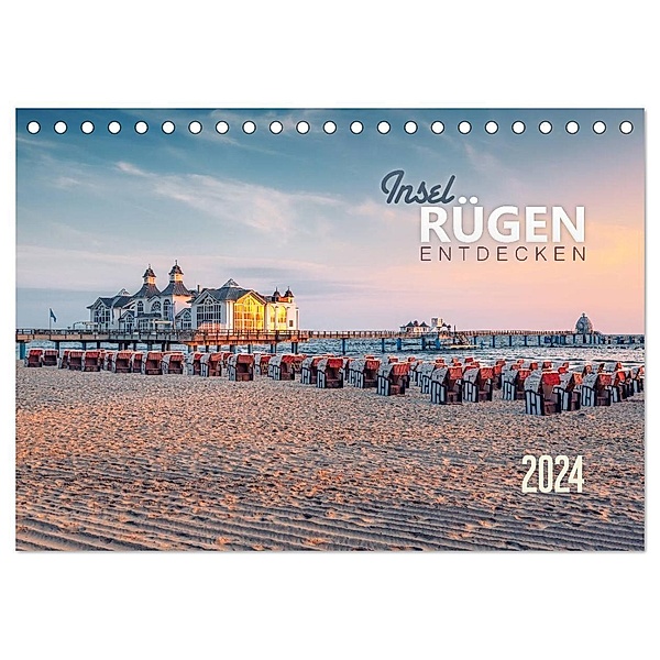 Rügen entdecken (Tischkalender 2024 DIN A5 quer), CALVENDO Monatskalender, Dirk Wiemer