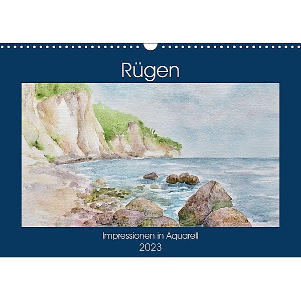 Rügen Impressionen in Aquarell (Wandkalender 2023 DIN A3 quer), Sylwia Mesch