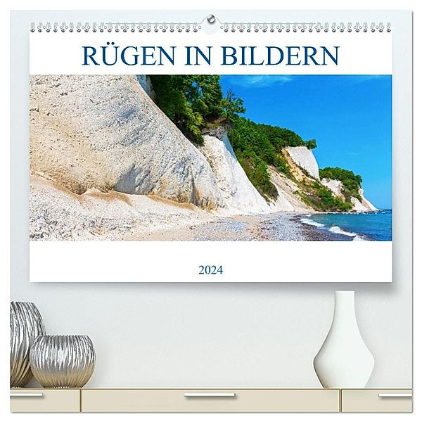 Rügen in Bildern (hochwertiger Premium Wandkalender 2024 DIN A2 quer), Kunstdruck in Hochglanz, Christian Müller