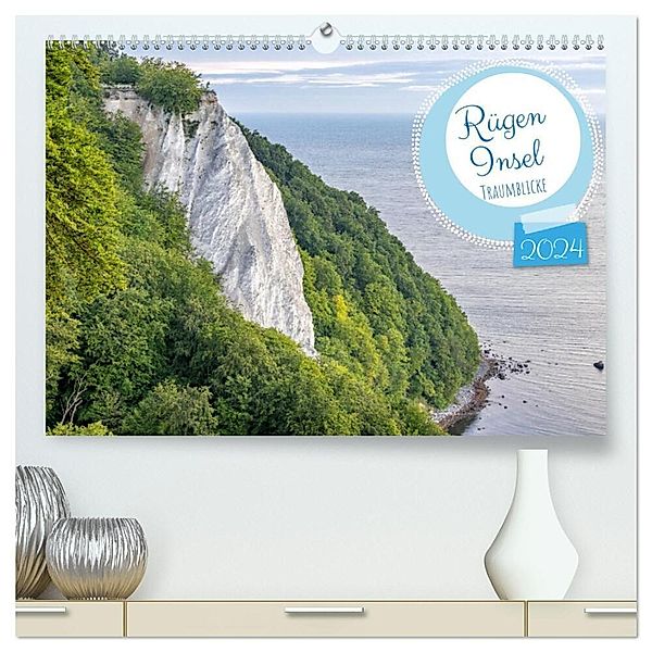 Rügen - Inseltraumblicke (hochwertiger Premium Wandkalender 2024 DIN A2 quer), Kunstdruck in Hochglanz, AkremaFotoArt