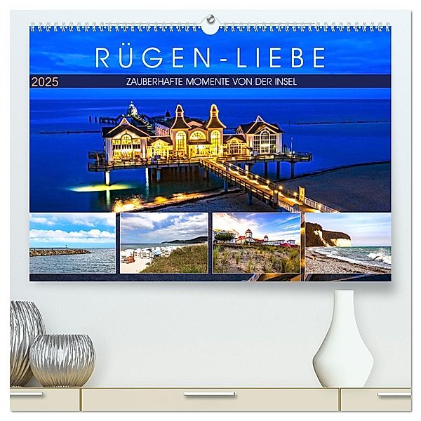 RÜGEN-LIEBE (hochwertiger Premium Wandkalender 2025 DIN A2 quer), Kunstdruck in Hochglanz, Calvendo, Andrea Dreegmeyer