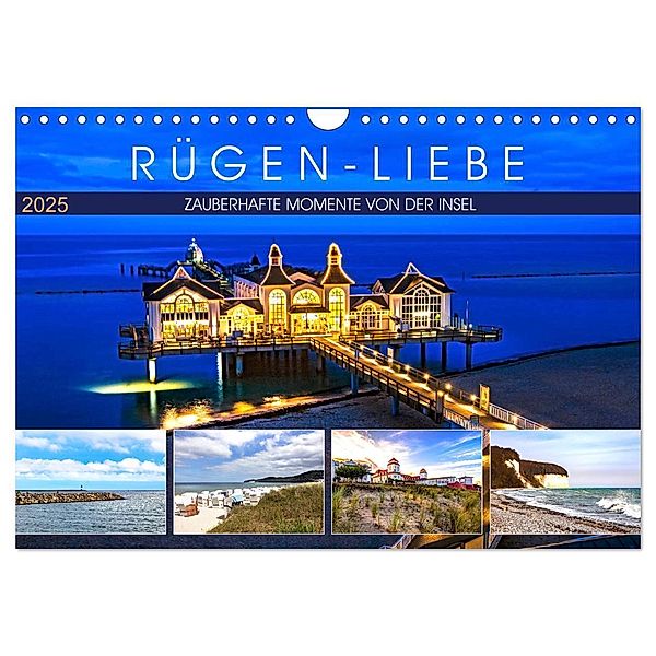 RÜGEN-LIEBE (Wandkalender 2025 DIN A4 quer), CALVENDO Monatskalender, Calvendo, Andrea Dreegmeyer