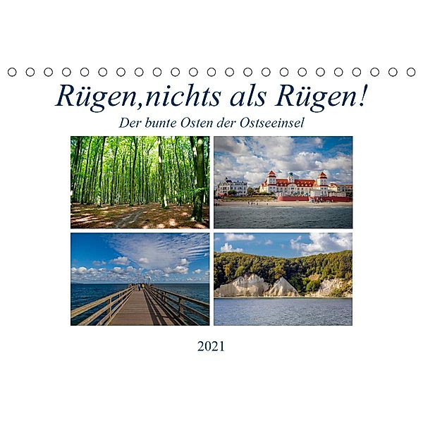 Rügen, nichts als Rügen! (Tischkalender 2021 DIN A5 quer), Micaela Abel