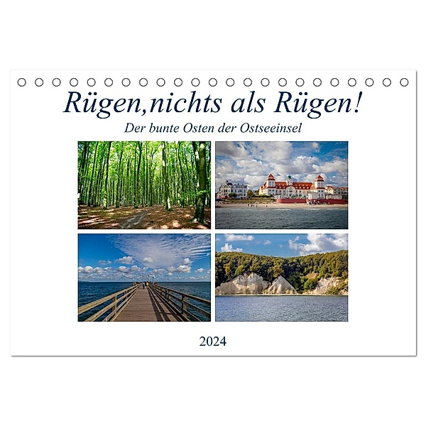 Rügen, nichts als Rügen! (Tischkalender 2024 DIN A5 quer), CALVENDO Monatskalender, Micaela Abel