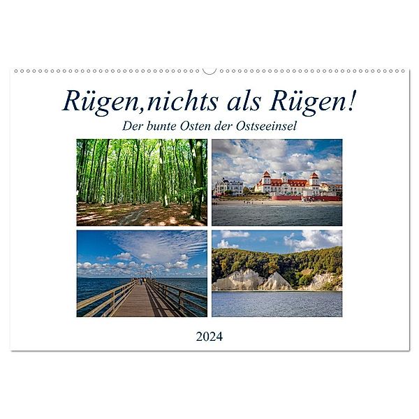 Rügen, nichts als Rügen! (Wandkalender 2024 DIN A2 quer), CALVENDO Monatskalender, Micaela Abel