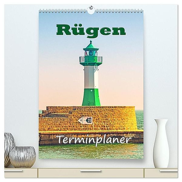 Rügen - Terminplaner (hochwertiger Premium Wandkalender 2024 DIN A2 hoch), Kunstdruck in Hochglanz, Nina Schwarze