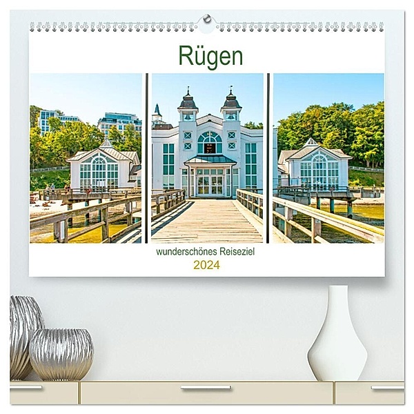 Rügen - wunderschönes Reiseziel (hochwertiger Premium Wandkalender 2024 DIN A2 quer), Kunstdruck in Hochglanz, Nina Schwarze