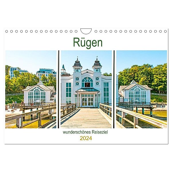 Rügen - wunderschönes Reiseziel (Wandkalender 2024 DIN A4 quer), CALVENDO Monatskalender, Nina Schwarze