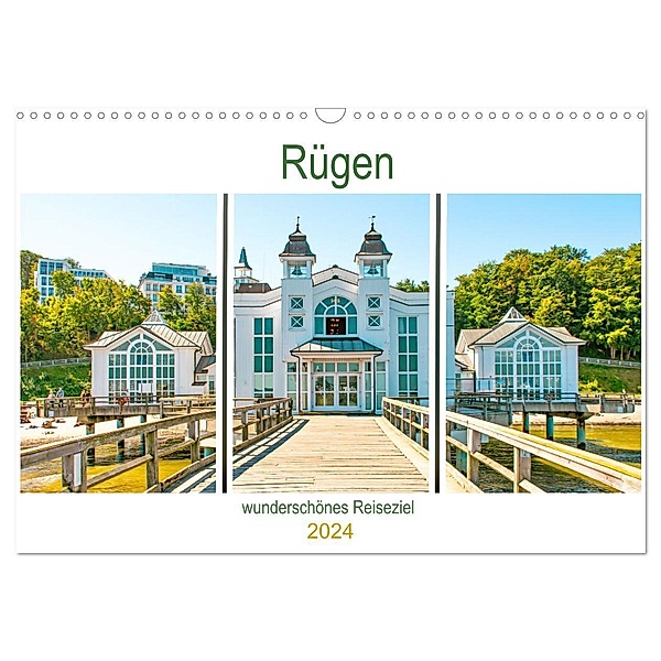 Rügen - wunderschönes Reiseziel (Wandkalender 2024 DIN A3 quer), CALVENDO Monatskalender, Nina Schwarze