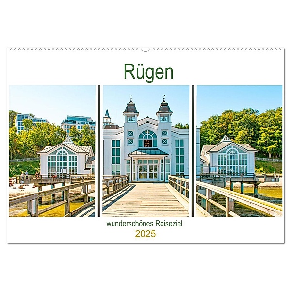 Rügen - wunderschönes Reiseziel (Wandkalender 2025 DIN A2 quer), CALVENDO Monatskalender, Calvendo, Nina Schwarze