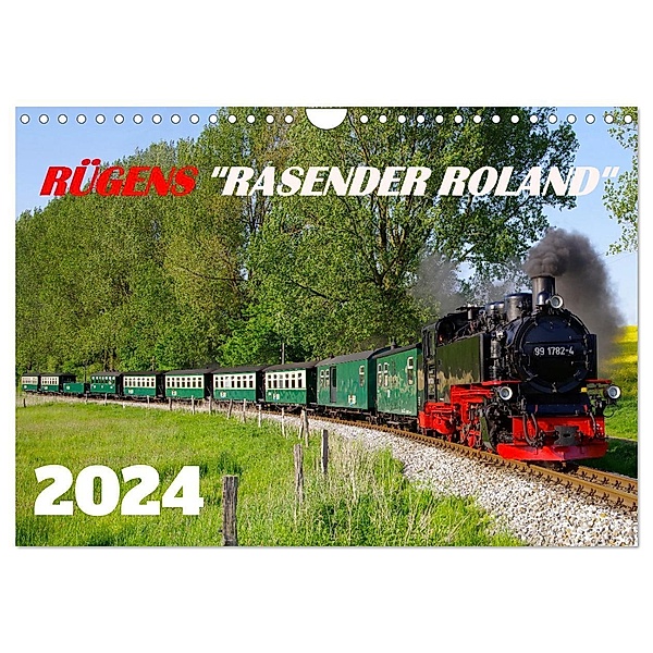 Rügens rasender Roland (Wandkalender 2024 DIN A4 quer), CALVENDO Monatskalender, Werner Prescher