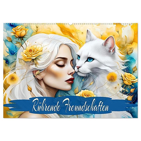 Rührende Freundschaften (Wandkalender 2025 DIN A2 quer), CALVENDO Monatskalender, Calvendo, Dusanka Djeric