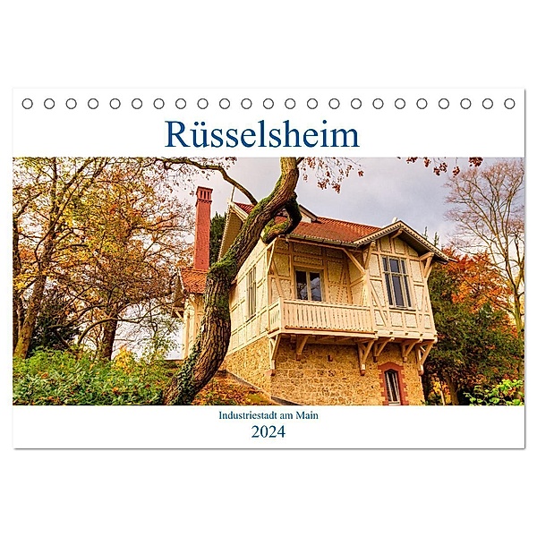 Rüsselsheim Industriestadt am Main (Tischkalender 2024 DIN A5 quer), CALVENDO Monatskalender, thomas meinert