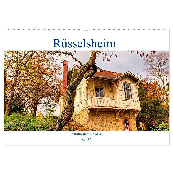 Rüsselsheim Industriestadt am Main (Wandkalender 2024 DIN A2 quer), CALVENDO Monatskalender, thomas meinert