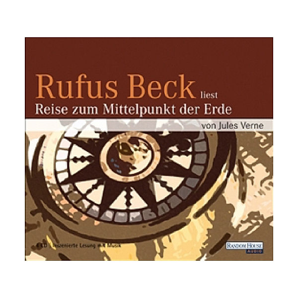 Rufus Beck liest Reise zum Mittelpunkt der Erde, 4 Audio-CDs, Jules Verne