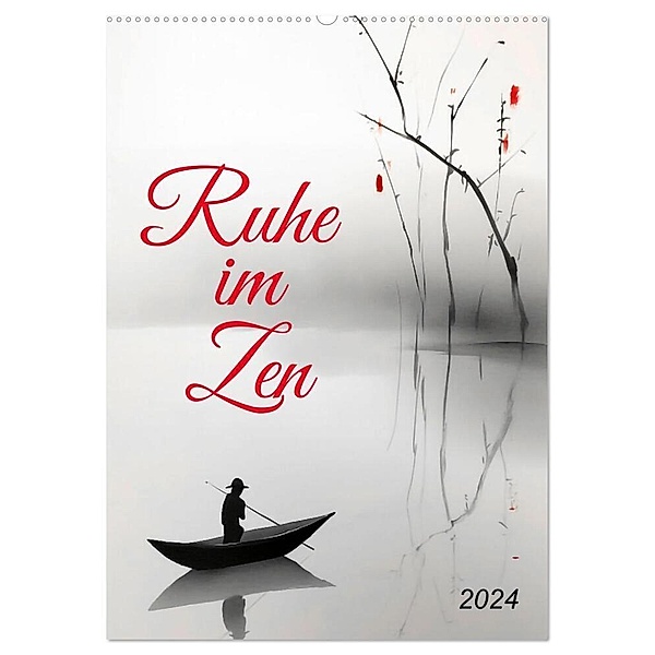 Ruhe im Zen (Wandkalender 2024 DIN A2 hoch), CALVENDO Monatskalender, Kerstin Waurick