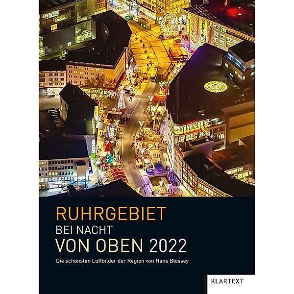 Ruhrgebiet bei Nacht von oben 2022