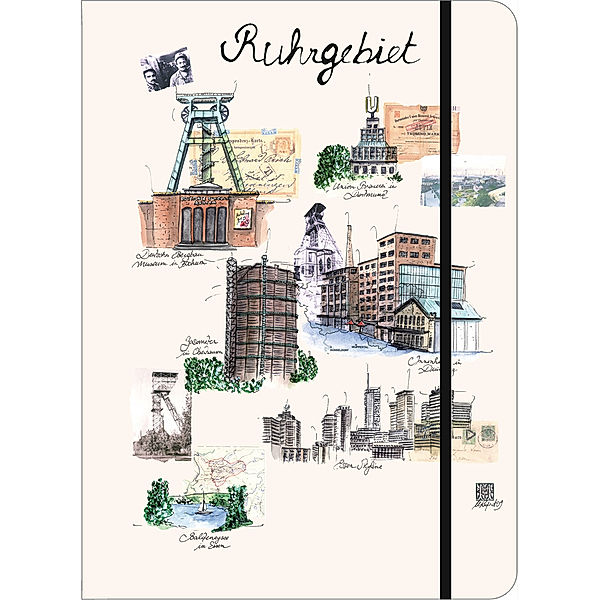 Ruhrgebiet Travel Journal, Notizbuch, Martine Rupert