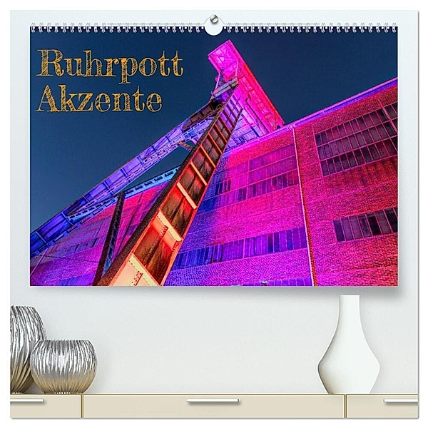 Ruhrpott Akzente (hochwertiger Premium Wandkalender 2024 DIN A2 quer), Kunstdruck in Hochglanz, Heribert Adams Lensviper