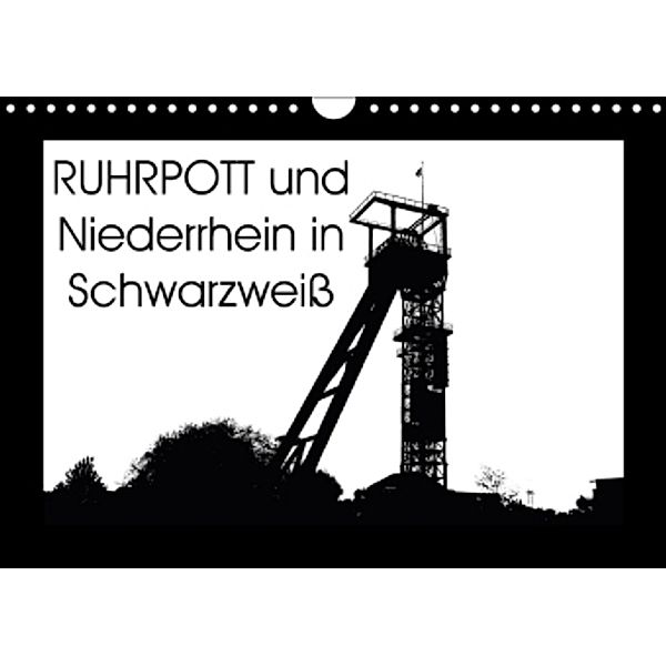 Ruhrpott und Niederrhein in Schwarzweiß (Wandkalender 2017 DIN A4 quer), Christine Daus