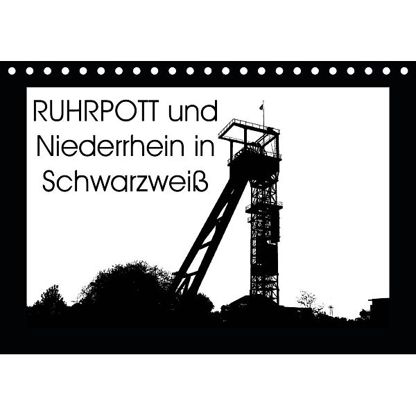 Ruhrpott und Niederrhein in Schwarzweiß (Tischkalender 2021 DIN A5 quer), Christine Daus