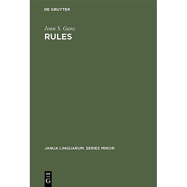 Rules, Joan S. Ganz