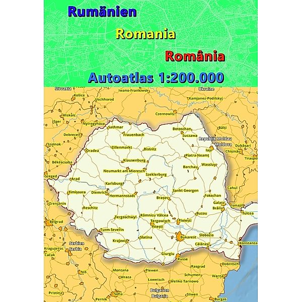 Rumänien Autoatlas, Strassenatlas  2023/2024 1:200.000 (România), M&M Baciu