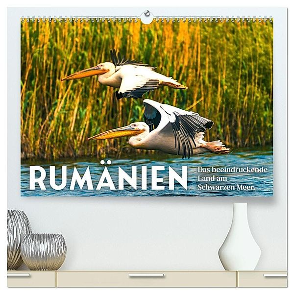 Rumänien - Das beeindruckende Land am Schwarzen Meer. (hochwertiger Premium Wandkalender 2024 DIN A2 quer), Kunstdruck in Hochglanz, SF