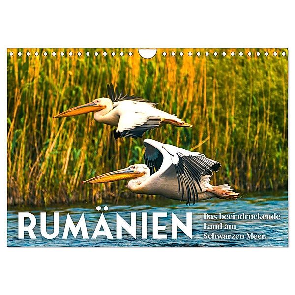 Rumänien - Das beeindruckende Land am Schwarzen Meer. (Wandkalender 2024 DIN A4 quer), CALVENDO Monatskalender, SF