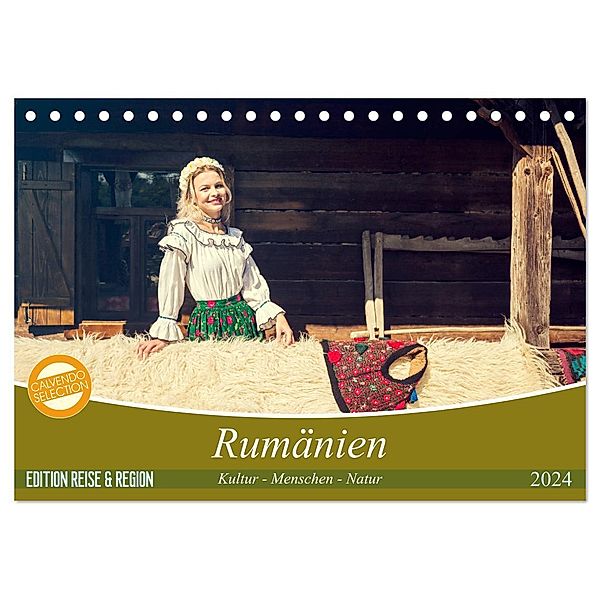 Rumänien Kultur - Menschen - Natur (Tischkalender 2024 DIN A5 quer), CALVENDO Monatskalender, Ruth und Jürgen Haberhauer