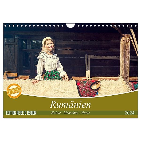Rumänien Kultur - Menschen - Natur (Wandkalender 2024 DIN A4 quer), CALVENDO Monatskalender, Ruth und Jürgen Haberhauer