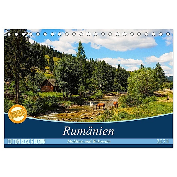 Rumänien - Moldova und Bukovina (Tischkalender 2024 DIN A5 quer), CALVENDO Monatskalender, Anneli Hegerfeld-Reckert