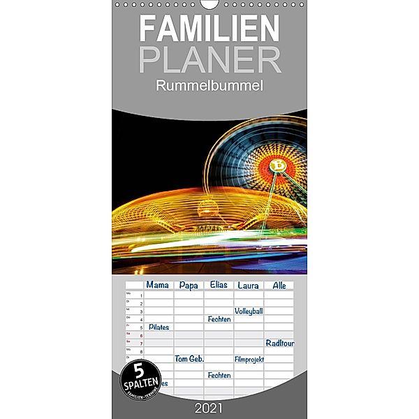 Rummelbummel - Familienplaner hoch (Wandkalender 2021 , 21 cm x 45 cm, hoch), Bernd Ellerbrock