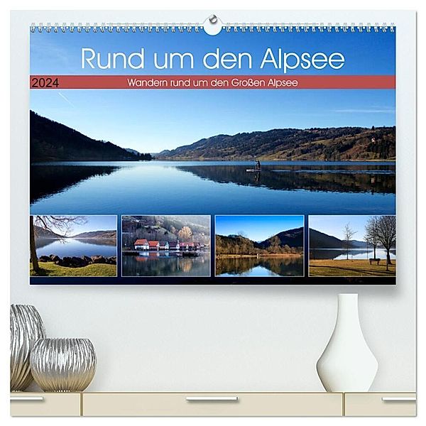 Rund um den Alpsee (hochwertiger Premium Wandkalender 2024 DIN A2 quer), Kunstdruck in Hochglanz, Card-Photo