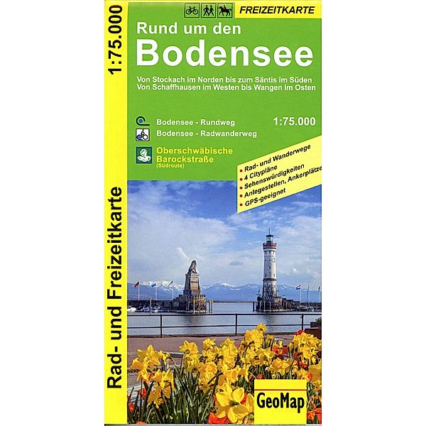 Rund um den Bodensee Rad- und Freizeitkarte, GeoMap