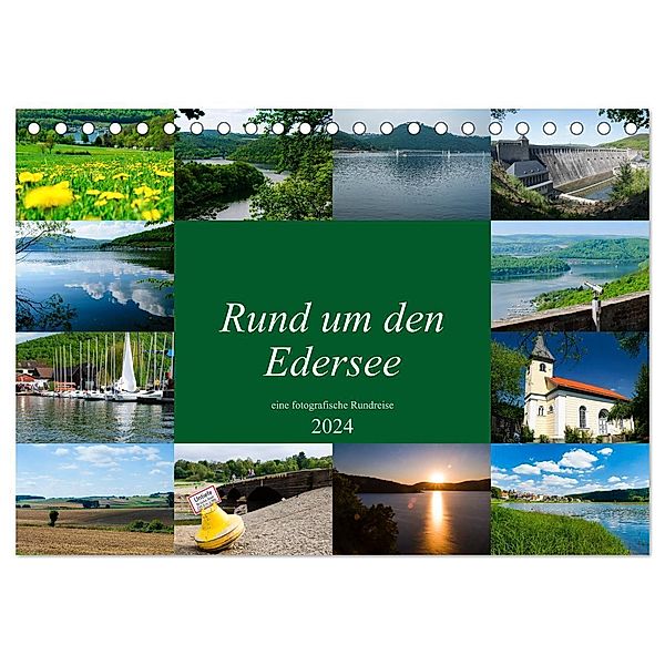 Rund um den Edersee (Tischkalender 2024 DIN A5 quer), CALVENDO Monatskalender, Markus W. Lambrecht