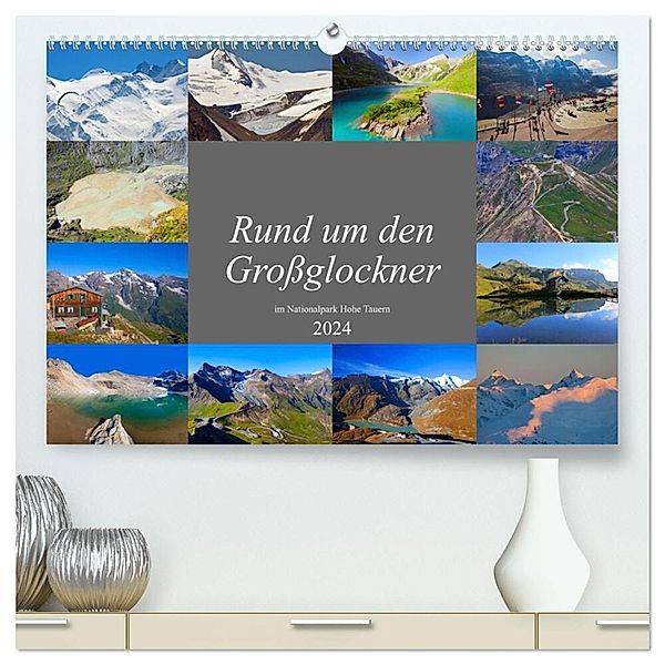 Rund um den Grossglockner (hochwertiger Premium Wandkalender 2024 DIN A2 quer), Kunstdruck in Hochglanz, Christa Kramer