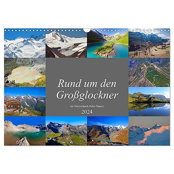 Rund um den Grossglockner (Wandkalender 2024 DIN A3 quer), CALVENDO Monatskalender, Christa Kramer