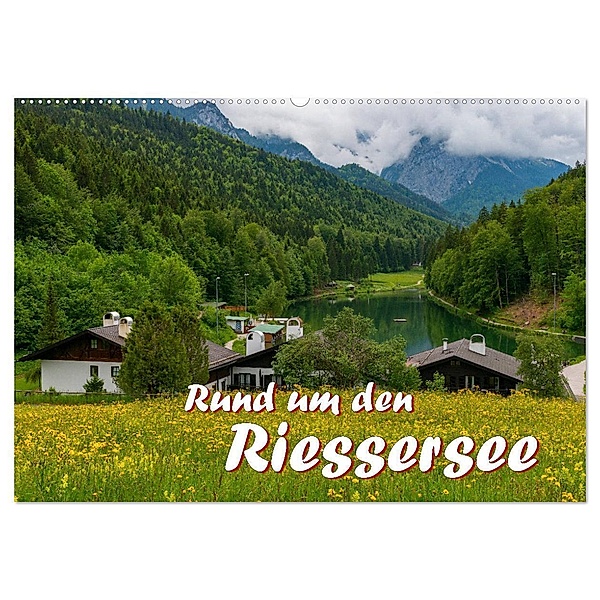 Rund um den Riessersee (Wandkalender 2024 DIN A2 quer), CALVENDO Monatskalender, Dieter Wilczek