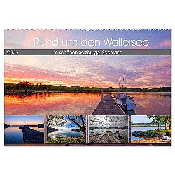 Rund um den Wallersee (Wandkalender 2025 DIN A2 quer), CALVENDO Monatskalender, Calvendo, Christa Kramer