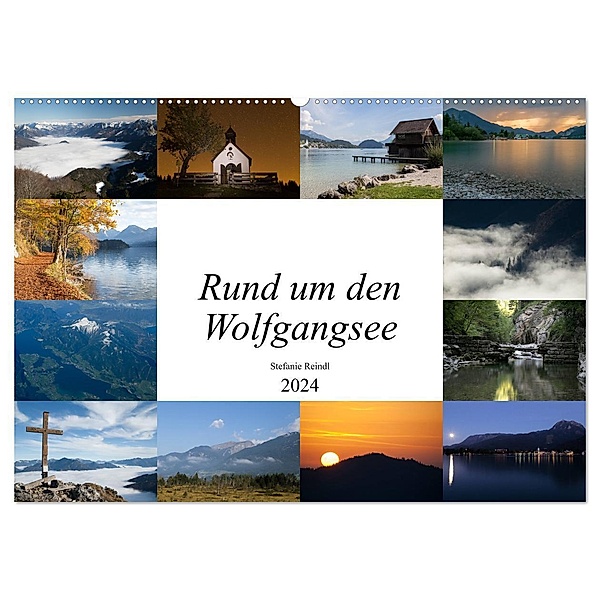 Rund um den Wolfgangsee (Wandkalender 2024 DIN A2 quer), CALVENDO Monatskalender, Stefanie Reindl