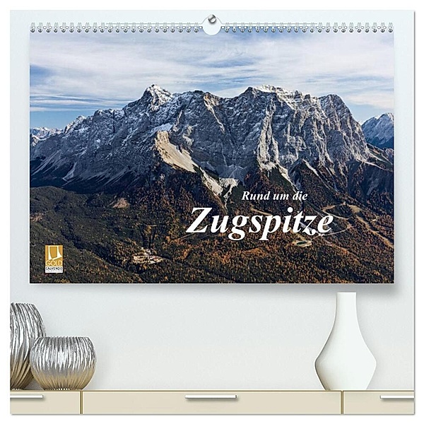 Rund um die Zugspitze (hochwertiger Premium Wandkalender 2024 DIN A2 quer), Kunstdruck in Hochglanz, Andreas Vonzin
