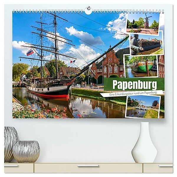 Rund um Papenburg (hochwertiger Premium Wandkalender 2024 DIN A2 quer), Kunstdruck in Hochglanz, Andrea Dreegmeyer