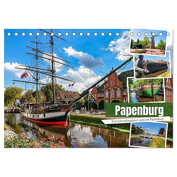 Rund um Papenburg (Tischkalender 2024 DIN A5 quer), CALVENDO Monatskalender, Andrea Dreegmeyer