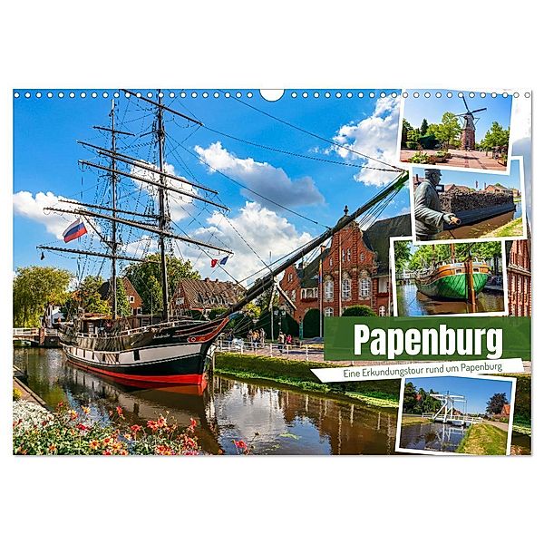 Rund um Papenburg (Wandkalender 2024 DIN A3 quer), CALVENDO Monatskalender, Andrea Dreegmeyer