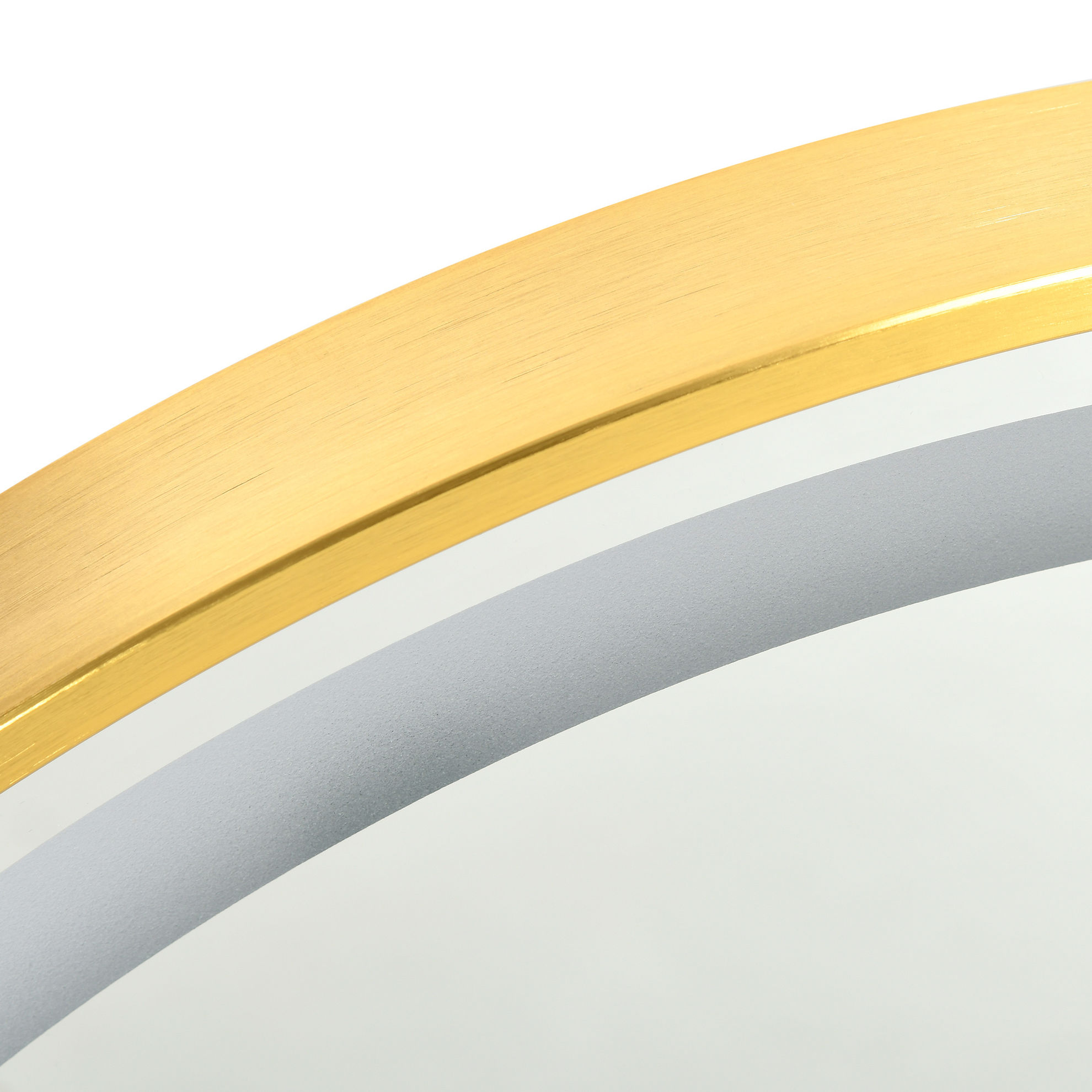 Runder Badspiegel mit LED Beleuchtung gold Farbe: gold | Weltbild.de