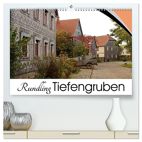 Rundling Tiefengruben (hochwertiger Premium Wandkalender 2024 DIN A2 quer), Kunstdruck in Hochglanz, Flori0